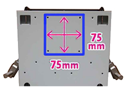 VESA75規格に対応